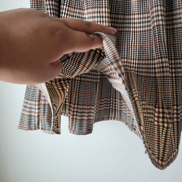 Shein Plus Size Plaid Stretch Skirt - Picture 2 of 5